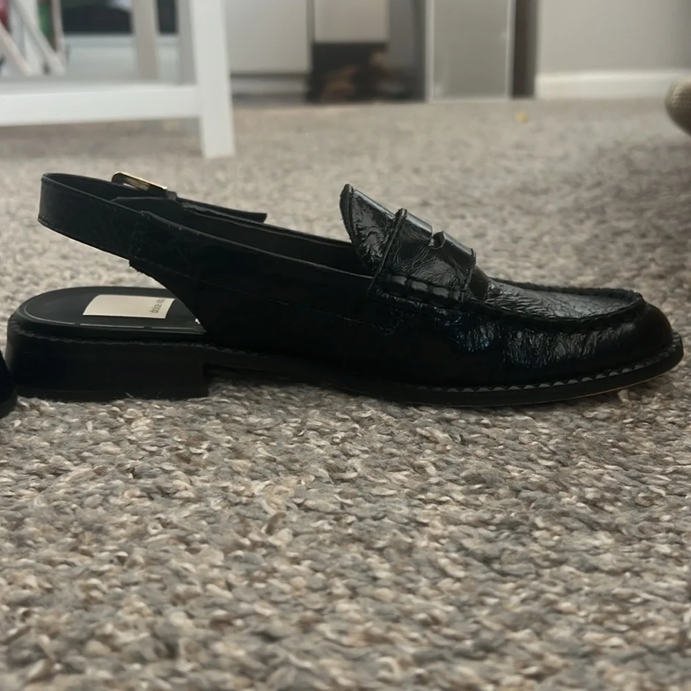 Dolce Vita Black Slingback Flats - Picture 1 of 6